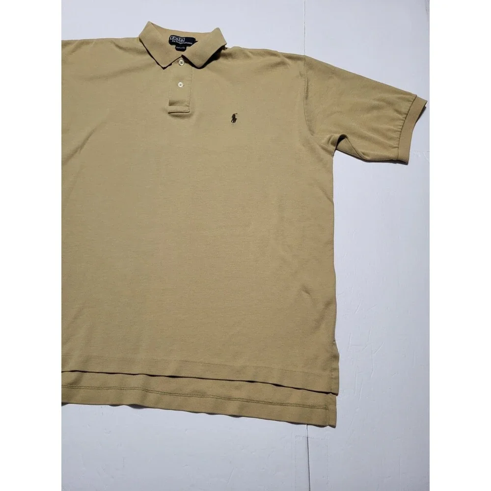 (#L6) Polo By Ralph Lauren Short Sleeve Size Men's Large Brown